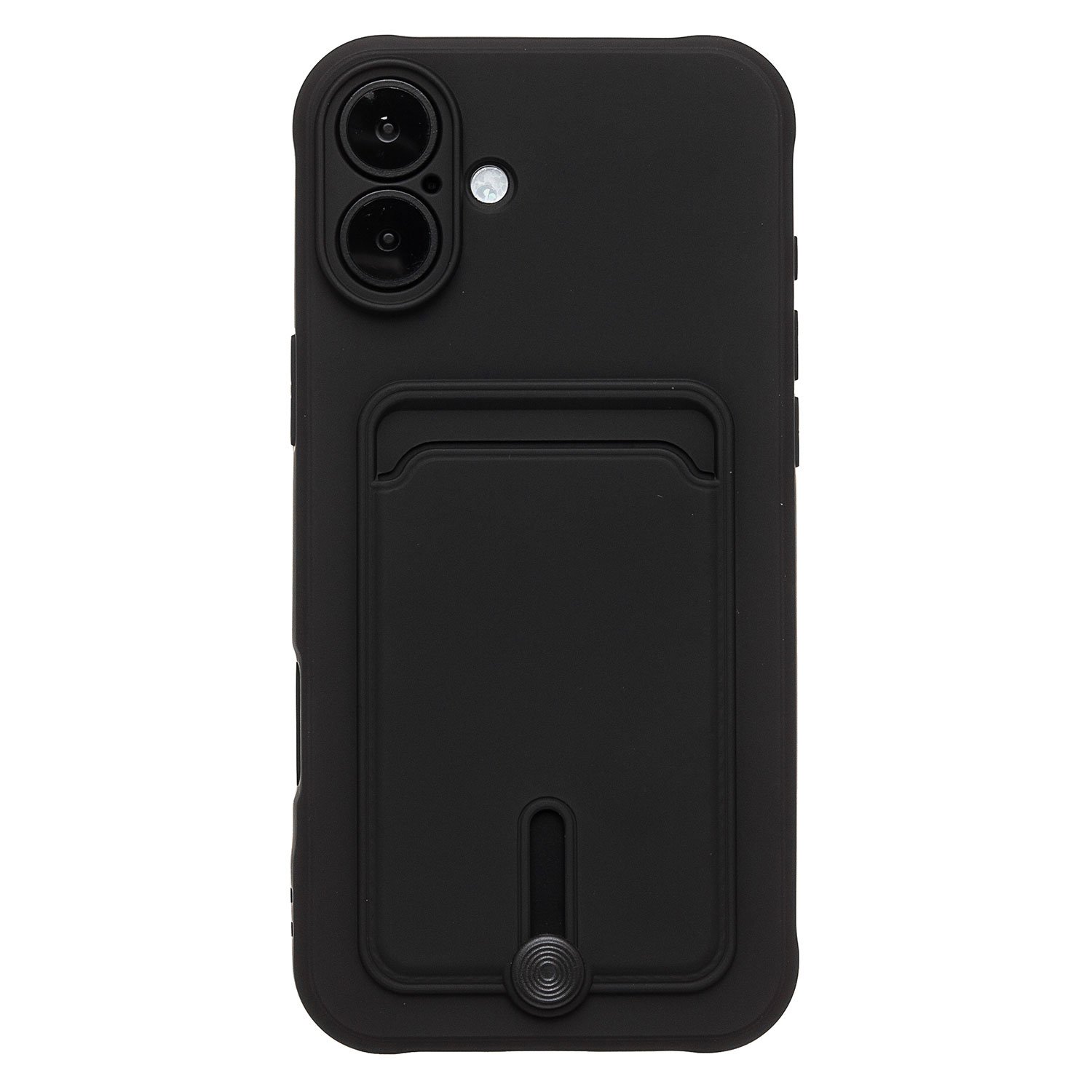 

Чехол-накладка Activ SC304 с кардхолдером для смартфона Apple iPhone 16 Plus, силикон, черный (234442)