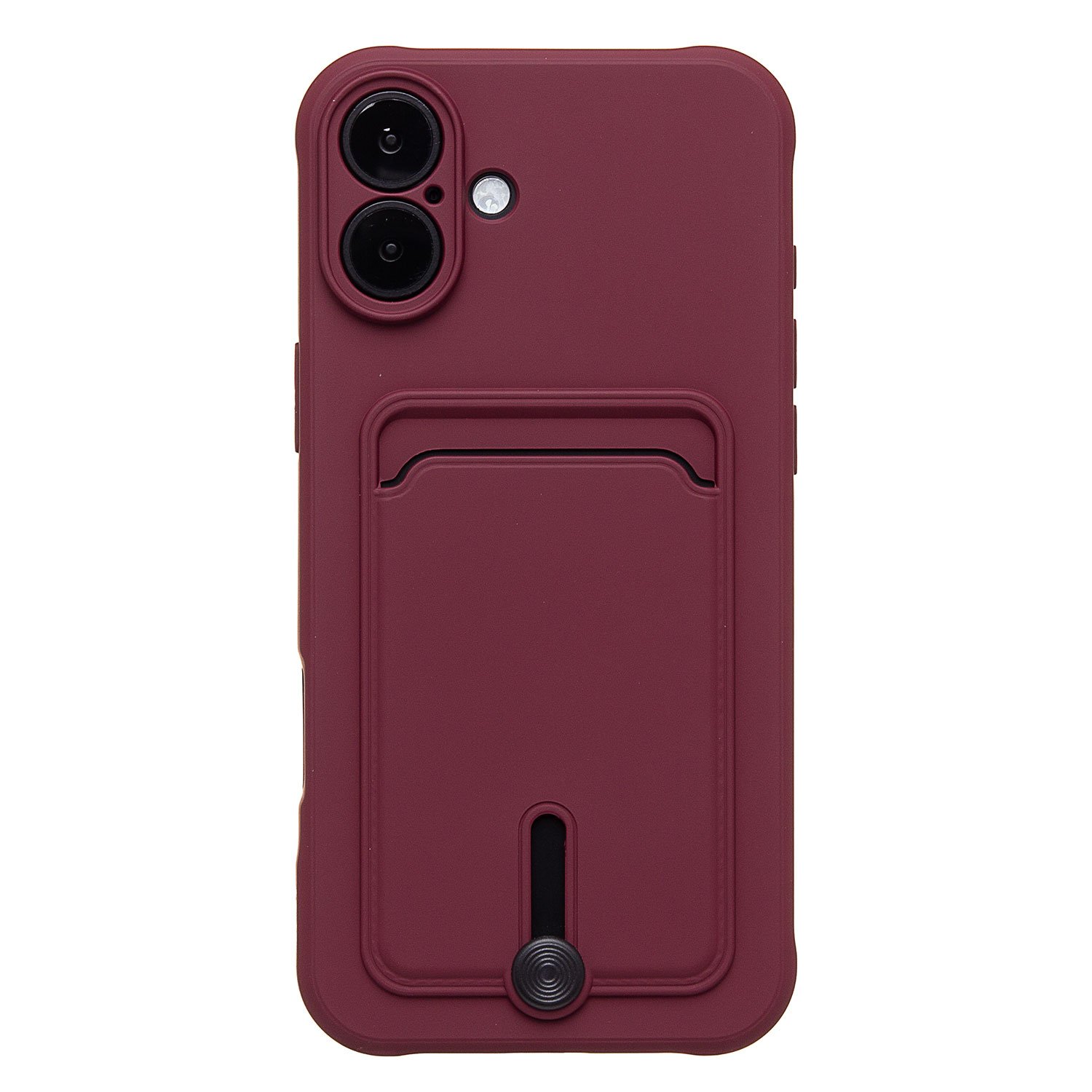 

Чехол-накладка Activ SC304 с кардхолдером для смартфона Apple iPhone 16 Plus, силикон, бордовый (234454)