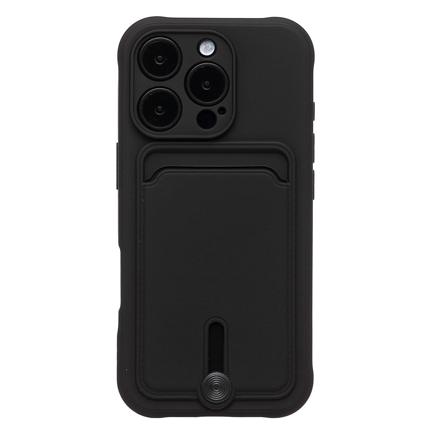 

Чехол-накладка Activ SC304 с кардхолдером для смартфона Apple iPhone 16 Pro, силикон, черный (234443)