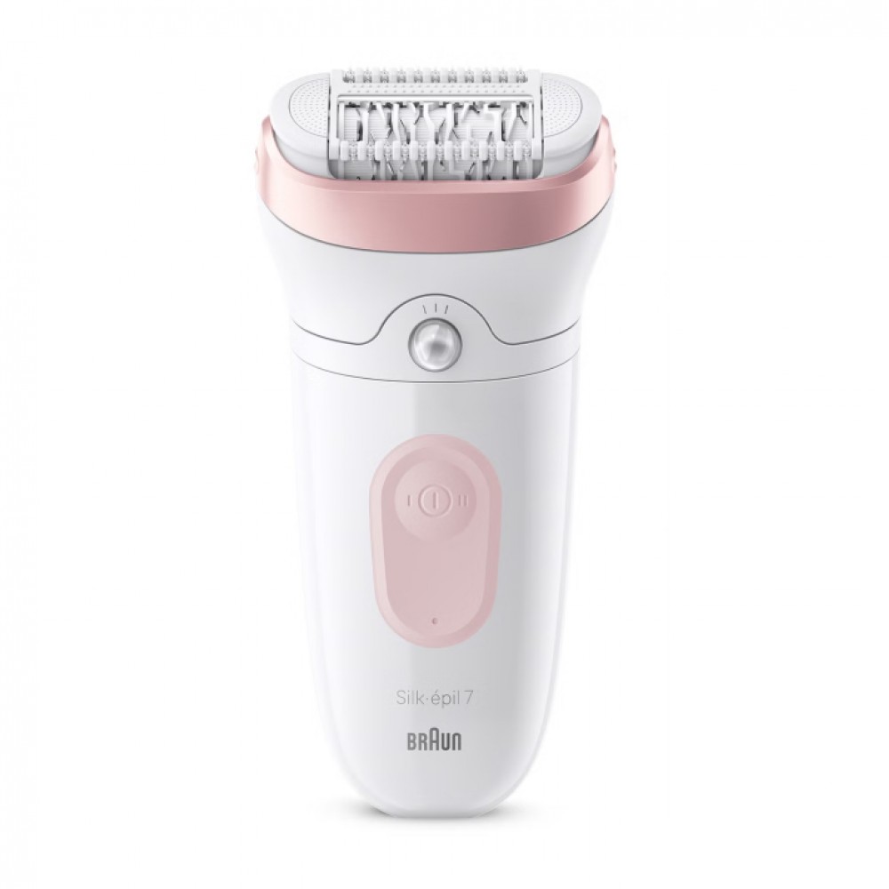 Эпилятор Braun S7 SE7-060 FLMG, белый/розовый