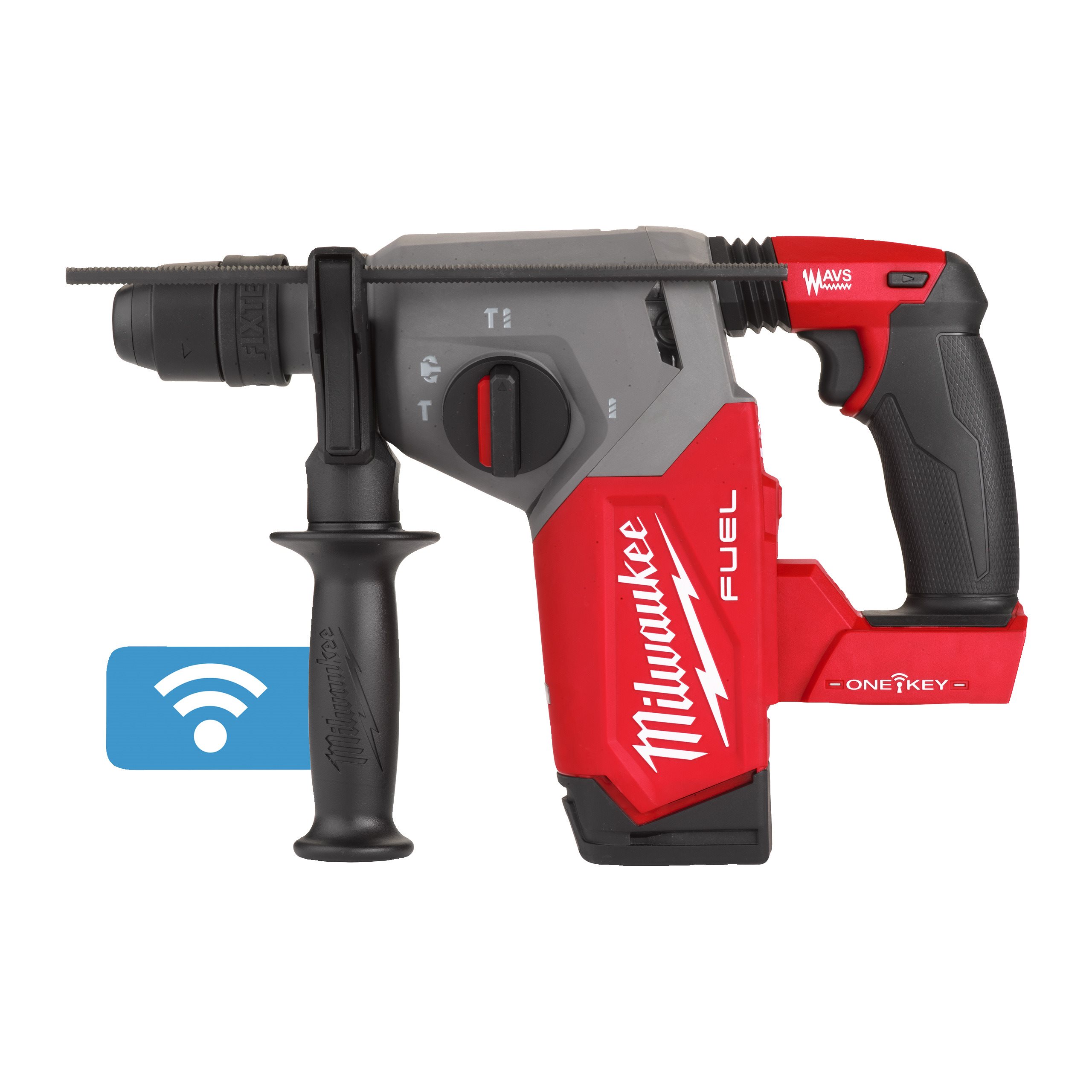 

Перфоратор Milwaukee M18 ONE FHX-0 FUEL ONE-KEY, аккумуляторный, SDS-Plus, 2.6 Дж, 1330 об/мин, 4800 уд/мин, 18V, Li-Ion, 4.5 кг (4933478502) поставляется без аккумуляторов и зарядного устройства, M18 ONE FHX-0 FUEL ONE-KEY