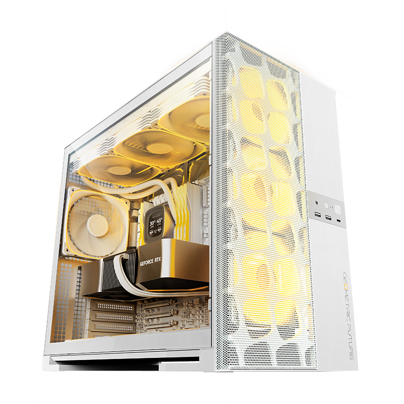 Корпус Geometric Future Model 5 Vent, Midi-Tower, без БП, белый
