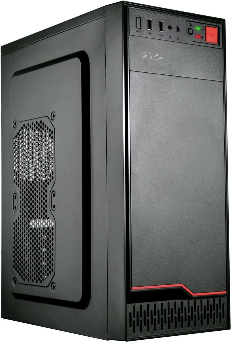 Корпус KingPrice KPCC-MD201, Midi-Tower, без БП, черный