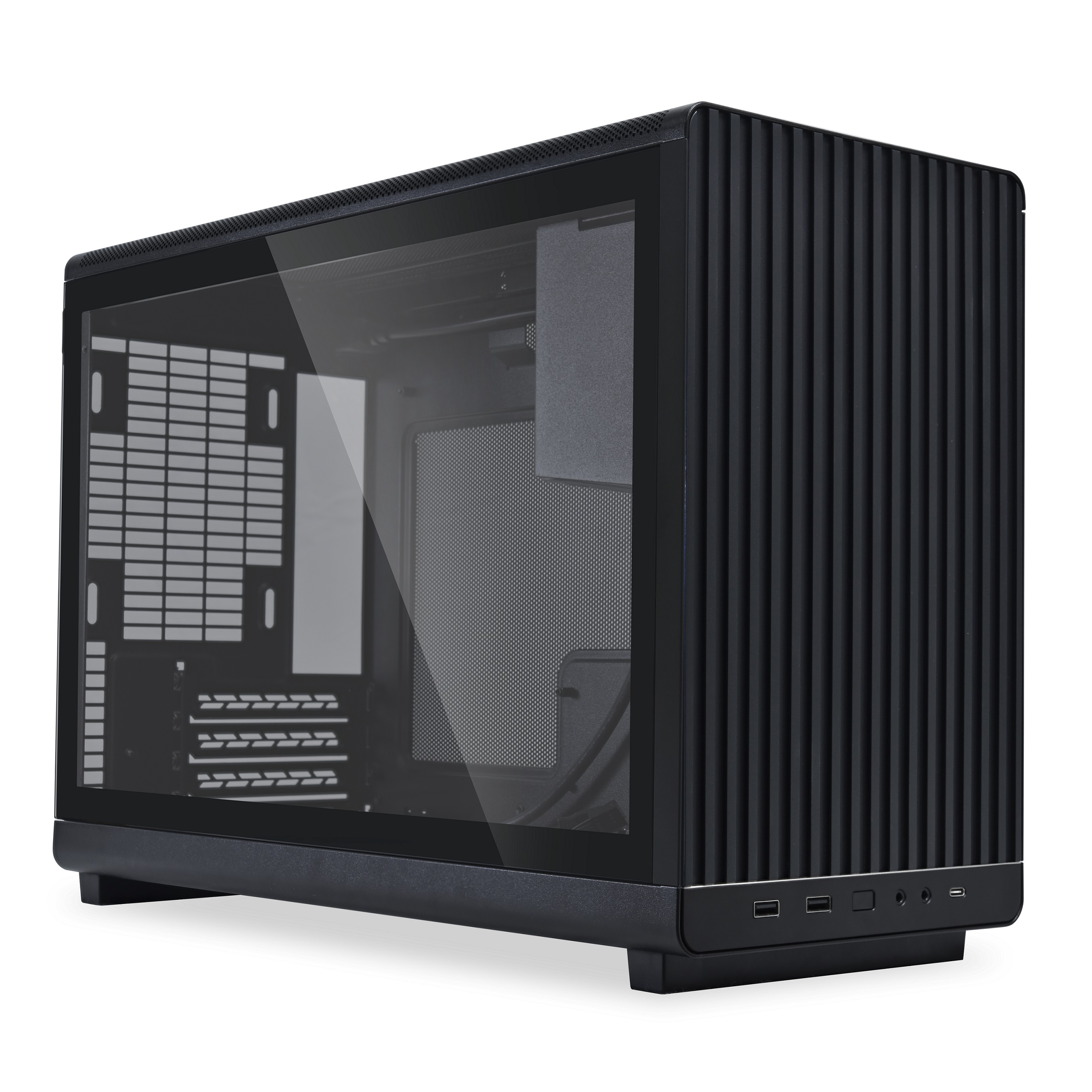 

Корпус LIAN-LI A3-mATX TG, mATX, Micro-Tower, 2xUSB 3.0, USB Type-C, черный, без БП (G99.A3X.10R), A3-mATX TG