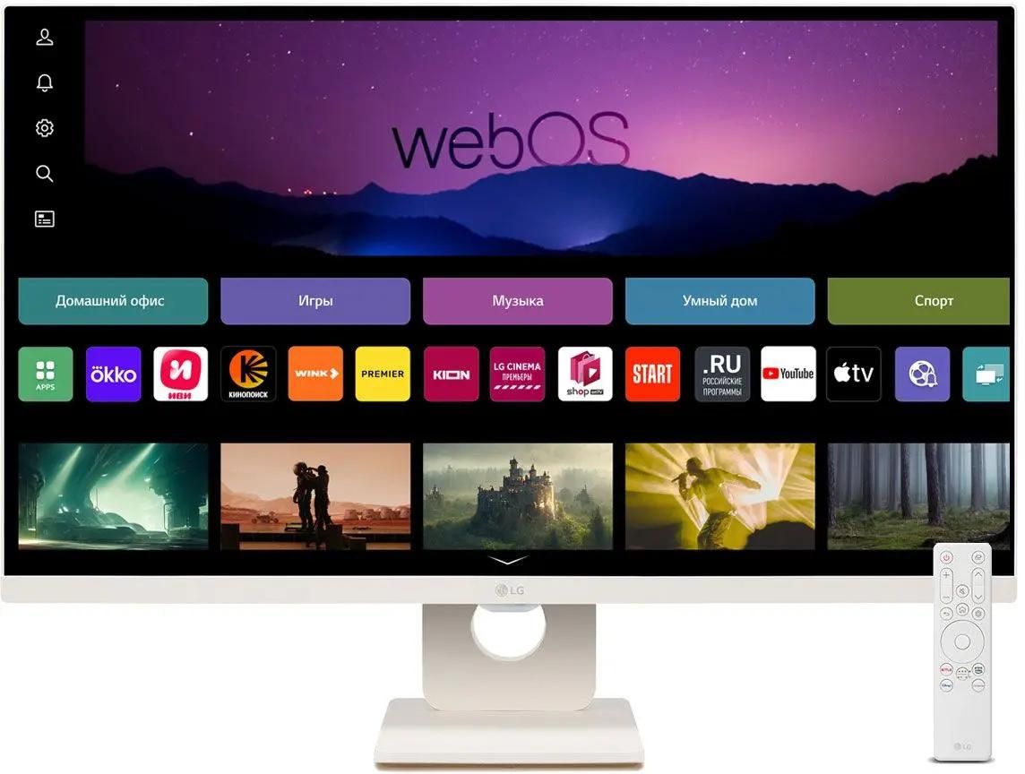 

Монитор 27" LG 27SR50F-W IPS, 1920x1080 (16:9), 250кд/м2, 5 мс, 178°/178°, HDMI, USB-Hub, белый (27SR50F-W.ARUZ), 27SR50F-W