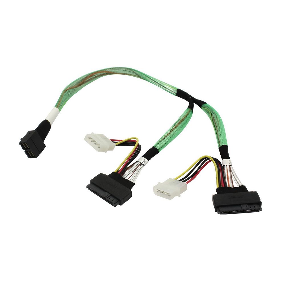 

Кабель Amphenol, 2xSFF-8643 (mini SAS HD) - 2xSFF-8639 (U.2), NVMe, аналог Broadcom 05-50064-00, 80 см (RHS72-1351)