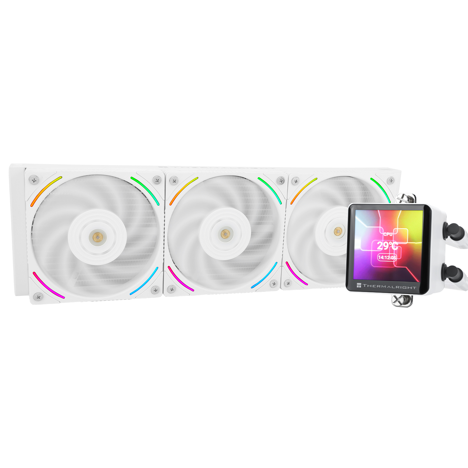 

Жидкостное охлаждение Thermalright Frozen Vision 360 WHITE для Socket 115x/2066/2011/2011-3/1200/1700/1851/AM5/AM4, 3x120 мм, ARGB, белый (F-VISION-360-WH), Frozen Vision 360 WHITE
