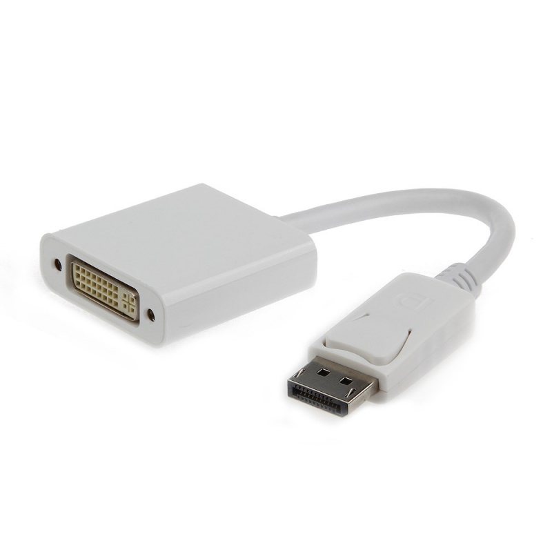 

Кабель DisplayPort(20M)-DVI(F), 20 см, белый