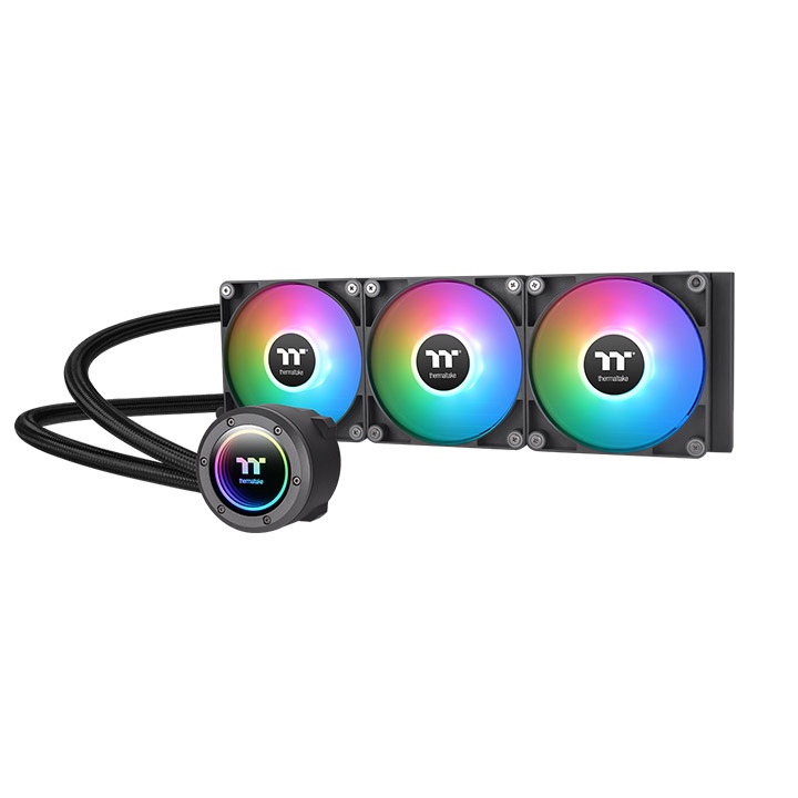 

Жидкостное охлаждение Thermaltake TH420 V2 ARGB для Socket 115x/2066/2011/2011-3/1200/1700/1851/AM5/AM4/AM3/AM3+/FM1/AM2+, 3x140 мм, ARGB, черный (CL-W376-PL14SW-A), TH420 V2 ARGB