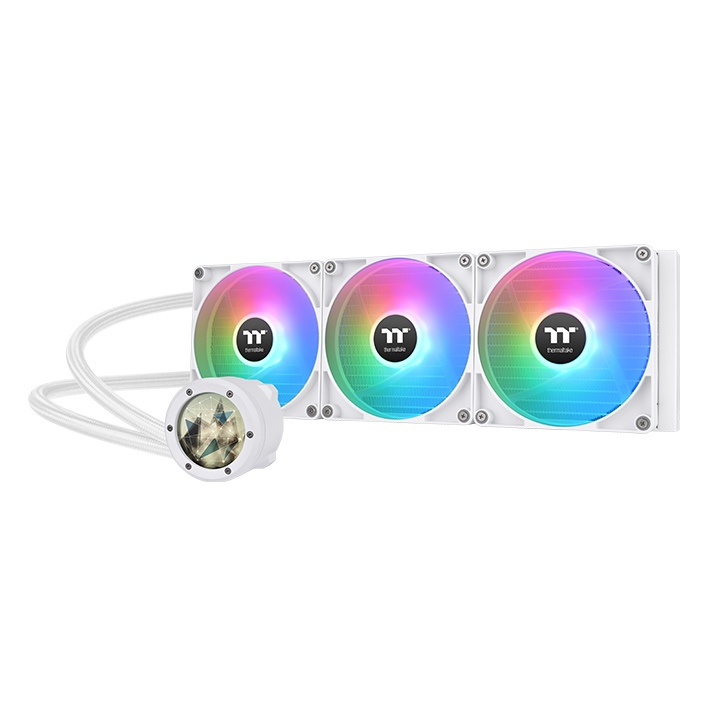 Жидкостное охлаждение Thermaltake TH420 V2 Ultra ARGB Snow, 3x140 мм