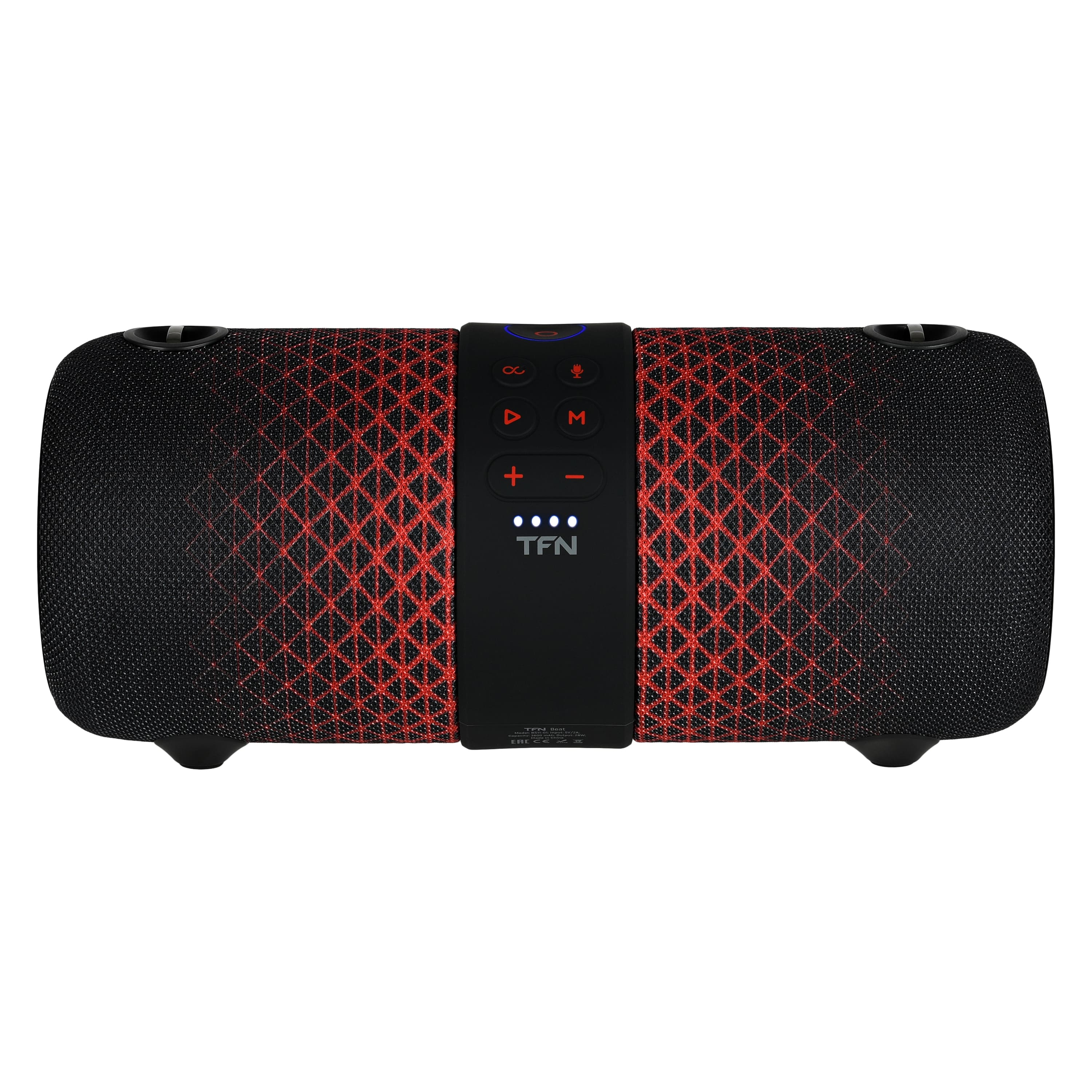

Портативная акустика TFN Beat, 28 Вт, FM, AUX, USB, Bluetooth, подсветка, красный (TFN-BS11-01RD), Beat