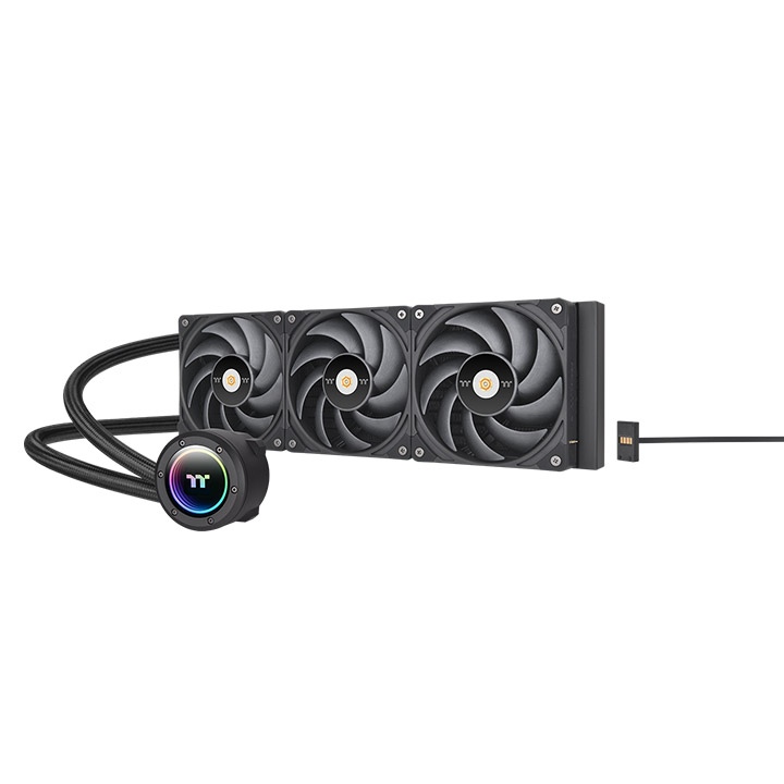 

Жидкостное охлаждение Thermaltake TOUGHLIQUID 360 EX Pro ARGB Sync для Socket 115x/2066/2011/2011-3/1200/1700/1851/AM5/AM4/AM3/AM3+/FM1/AM2+, 3x120 мм, ARGB, черный (CL-W400-PL12BL-A), TOUGHLIQUID 360 EX Pro ARGB Sync