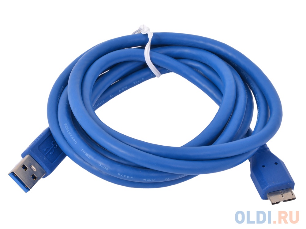 

Кабель USB 3.0 Am-microBm Gembird, 1.8m (CCP-mUSB3-AMBM-6), Синий