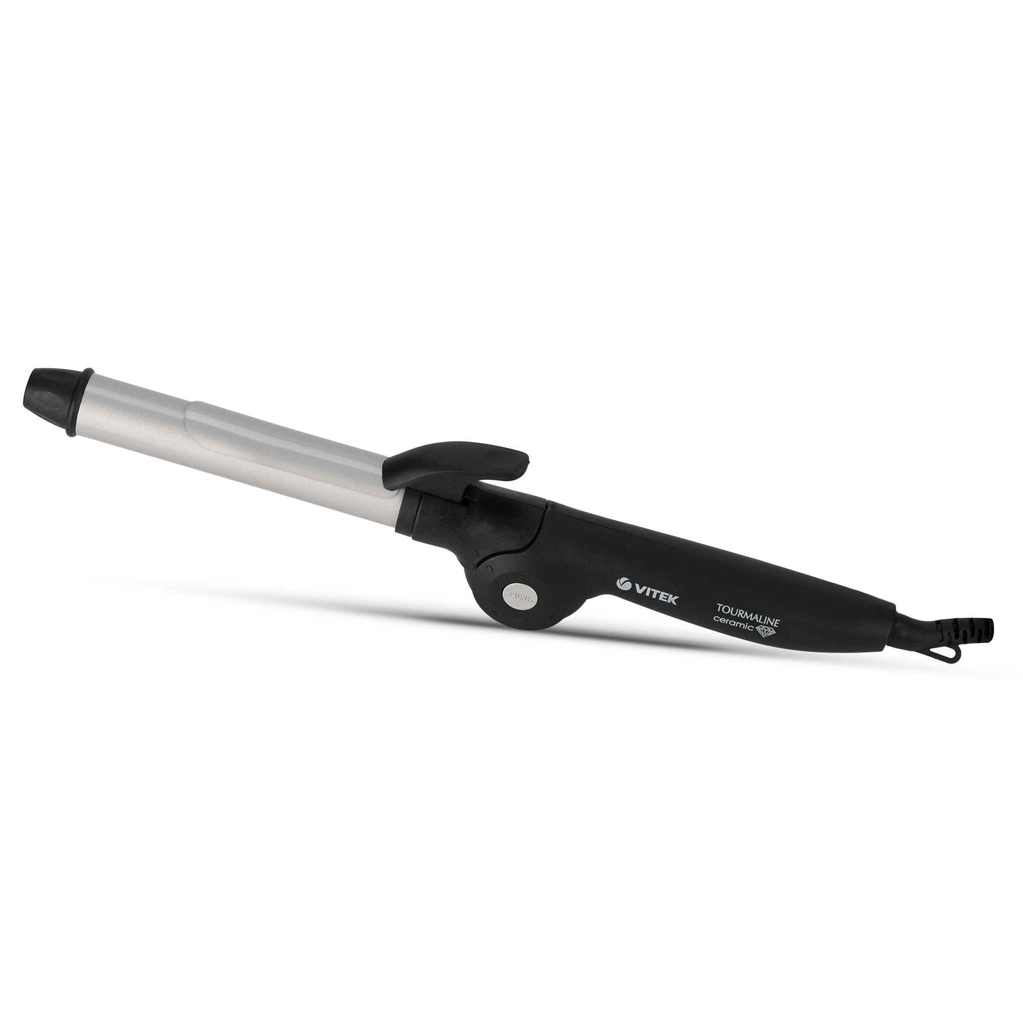 

Плойка Vitek Metropolis VT-2522, 180°C, 50 Вт, керамико-турмалиновое покрытие, 1.8 м, черный (VT-2522), Metropolis VT-2522
