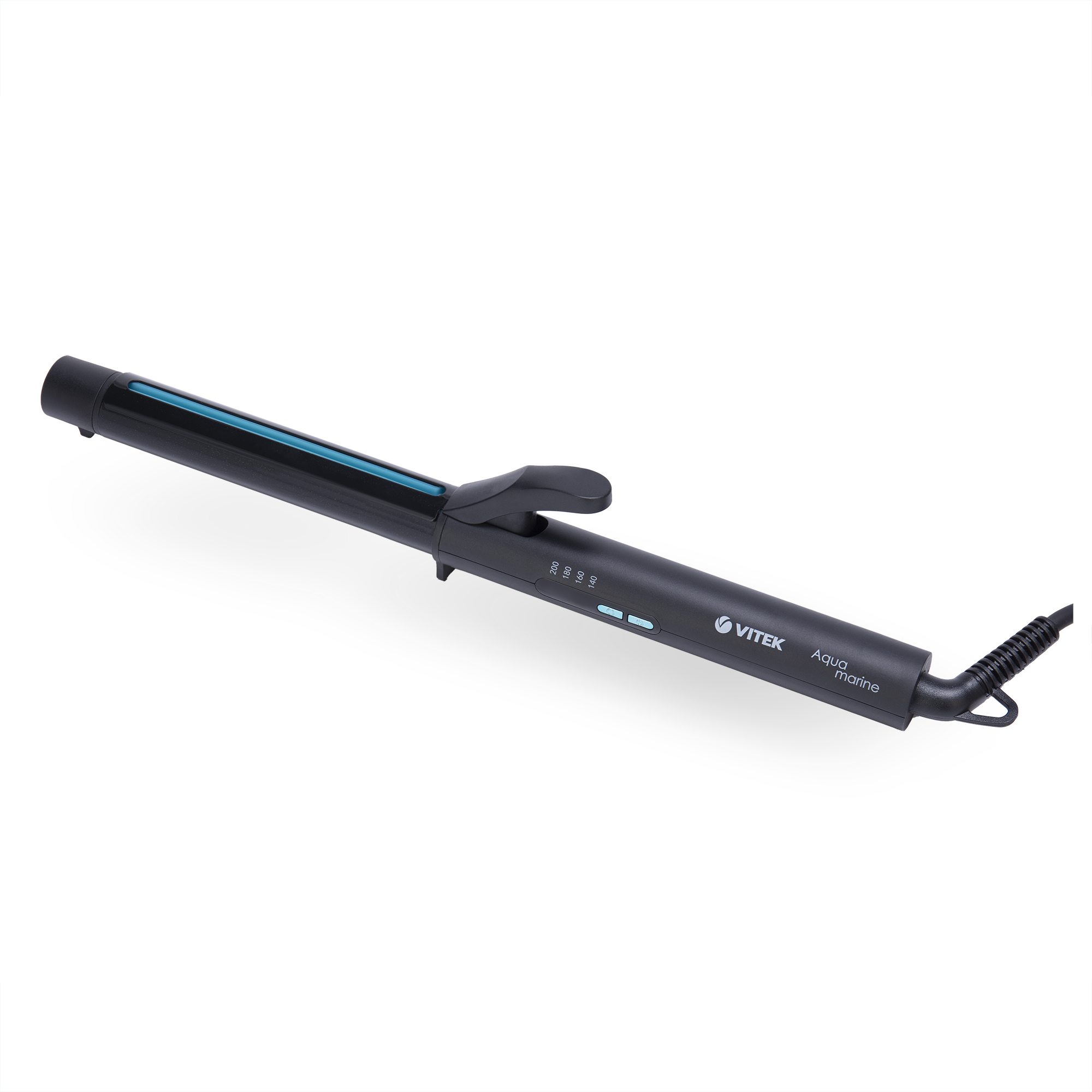 

Плойка Vitek Aquamarine VT-2313, 200°C, 60 Вт, керамико-турмалиновое покрытие, режимов: 4, 1.8 м, черный (VT-2313), Aquamarine VT-2313