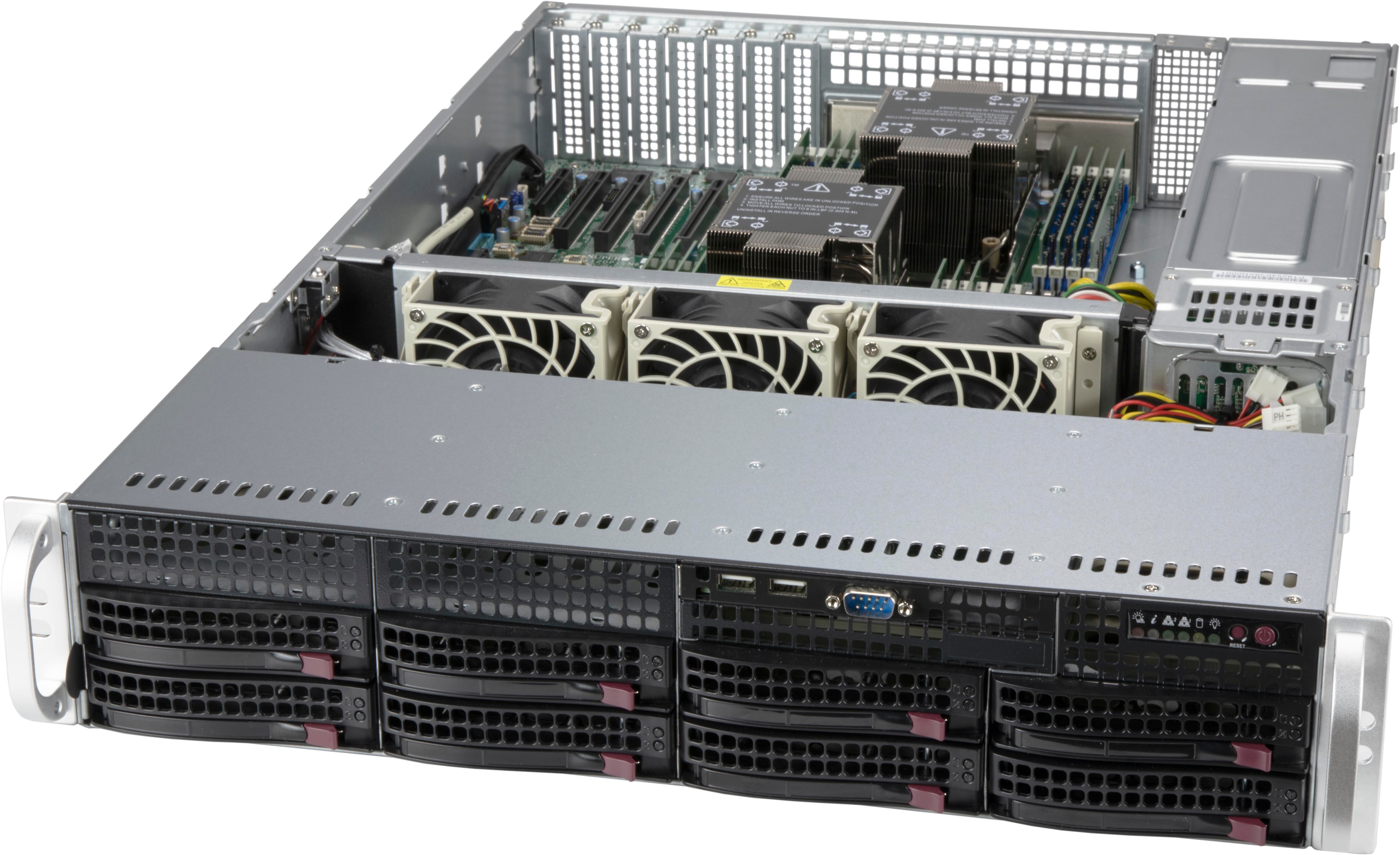 Корпус Supermicro 825BTQC-R1K23LPB, E-ATX, 2U RM, Redundant 2x1200 Вт (CSE-825BTQC-R1K23LPB)