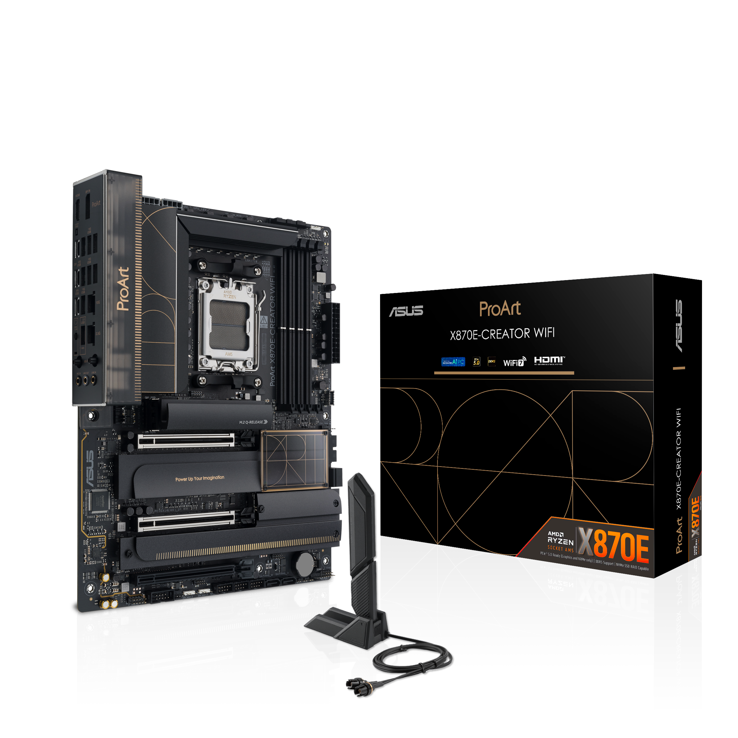 Материнская плата ASUS PROART X870E-CREATOR WIFI, AM5, AMD X870, ATX
