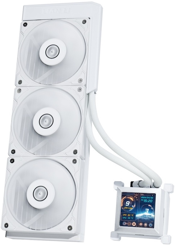 

Жидкостное охлаждение LIAN LI HydroShift LCD 360S для Socket/1700/1851/AM5/AM4, 3x120 мм, белый (G89.GHSLCD36SW.00), HydroShift LCD 360S