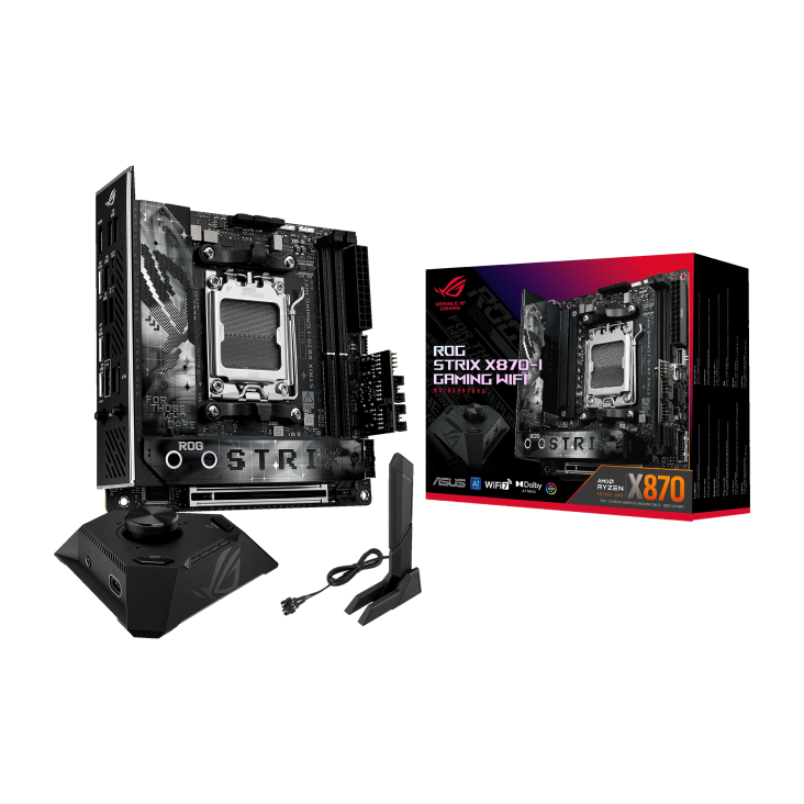 Материнская плата ASUS ROG STRIX X870-I GAMING WIFI, AM5, AMD X870, mini-ITX