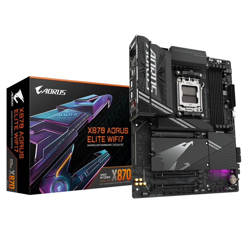 Материнская плата GIGABYTE X870 AORUS ELITE WIFI7, AM5, AMD X870, ATX