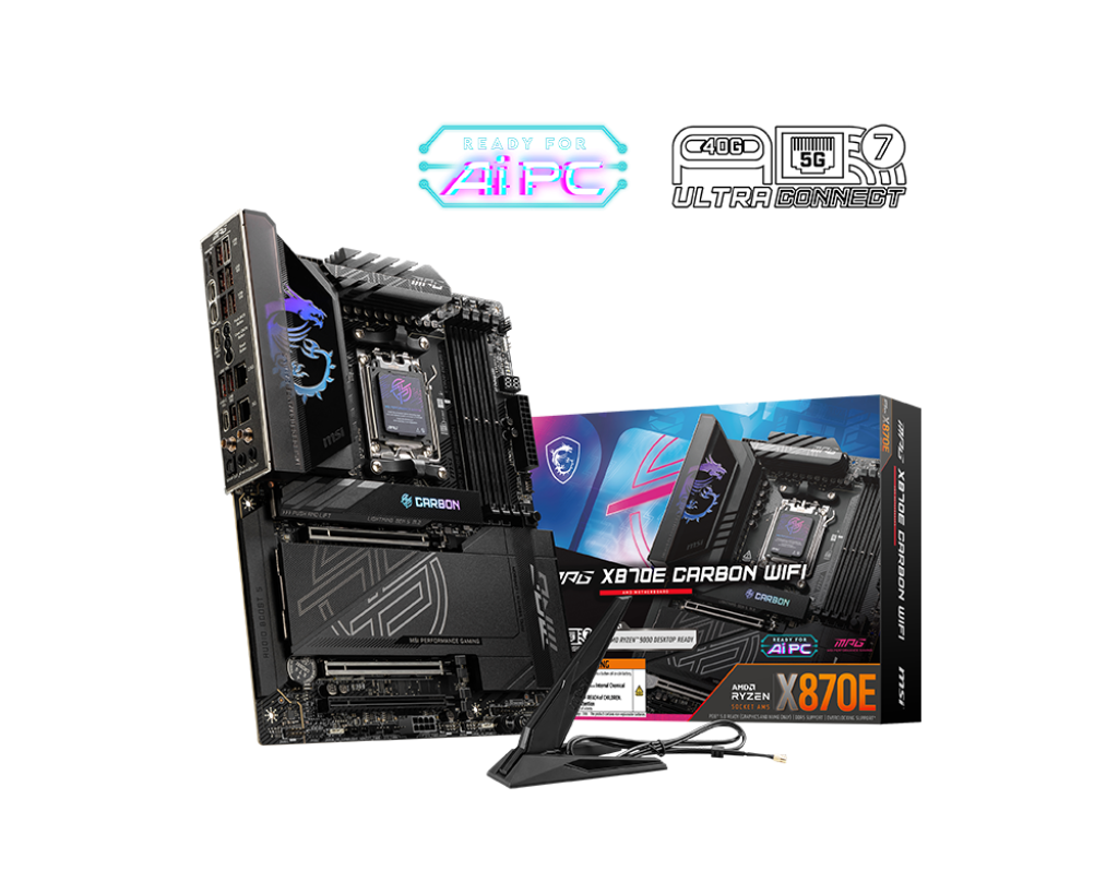 Материнская плата MSI MPG X870E CARBON WIFI, AM5, AMD X870, ATX