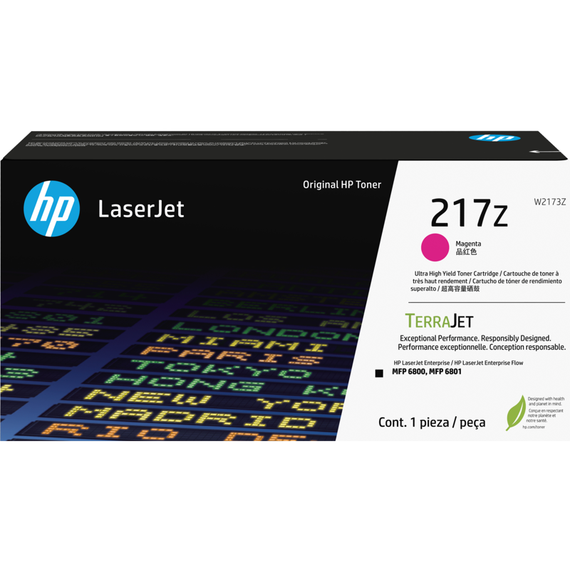 

Картридж лазерный HP 217Z/W2173Z, пурпурный, 24000 страниц, оригинальный для HP, 217Z