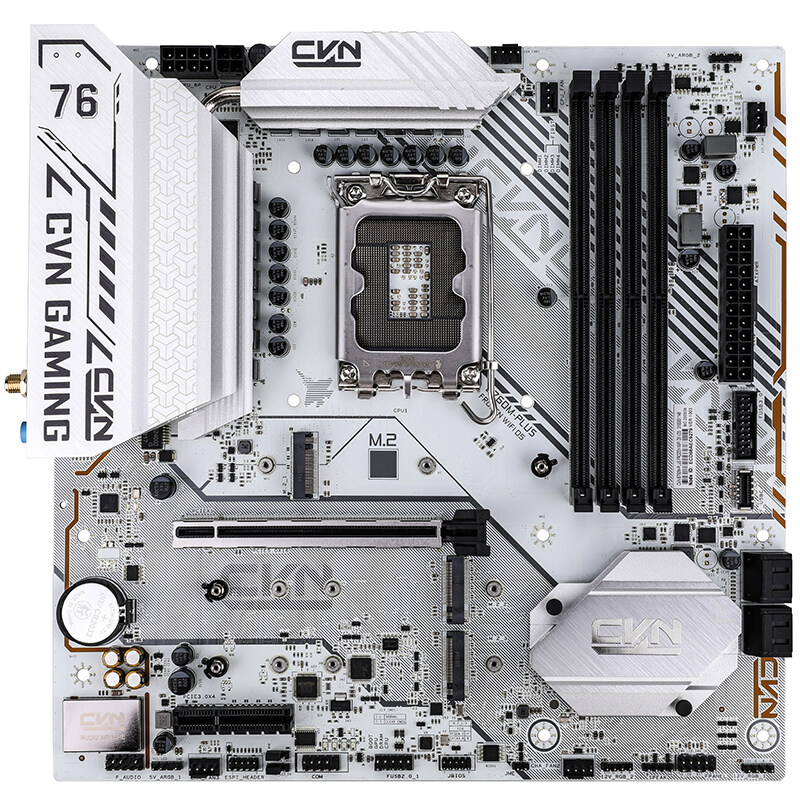 

Материнская плата Colorful CVN B760M-PLUS FROZEN WIFI D5 V20, Socket1700, Intel B760, 4xDDR5 DIMM, PCI-Ex16, 4SATA3, 5.1-ch, 2.5GLAN, 4 USB 3.2, 2 USB Type-C, HDMI, DP, mATX, Retail, CVN B760M-PLUS FROZEN WIFI D5 V20
