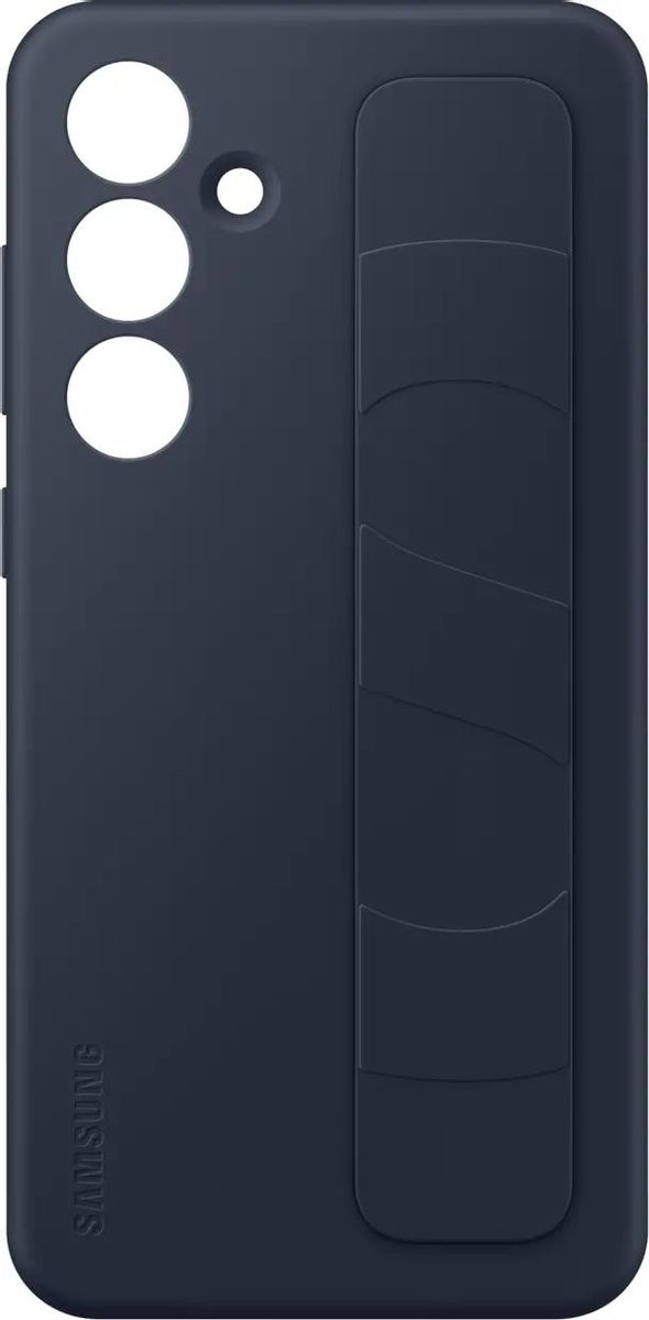

Чехол-накладка Samsung Standing Grip Case для смартфона Samsung Galaxy S24 FE, силикон, темно-синий (EF-GS721CNEGRU)
