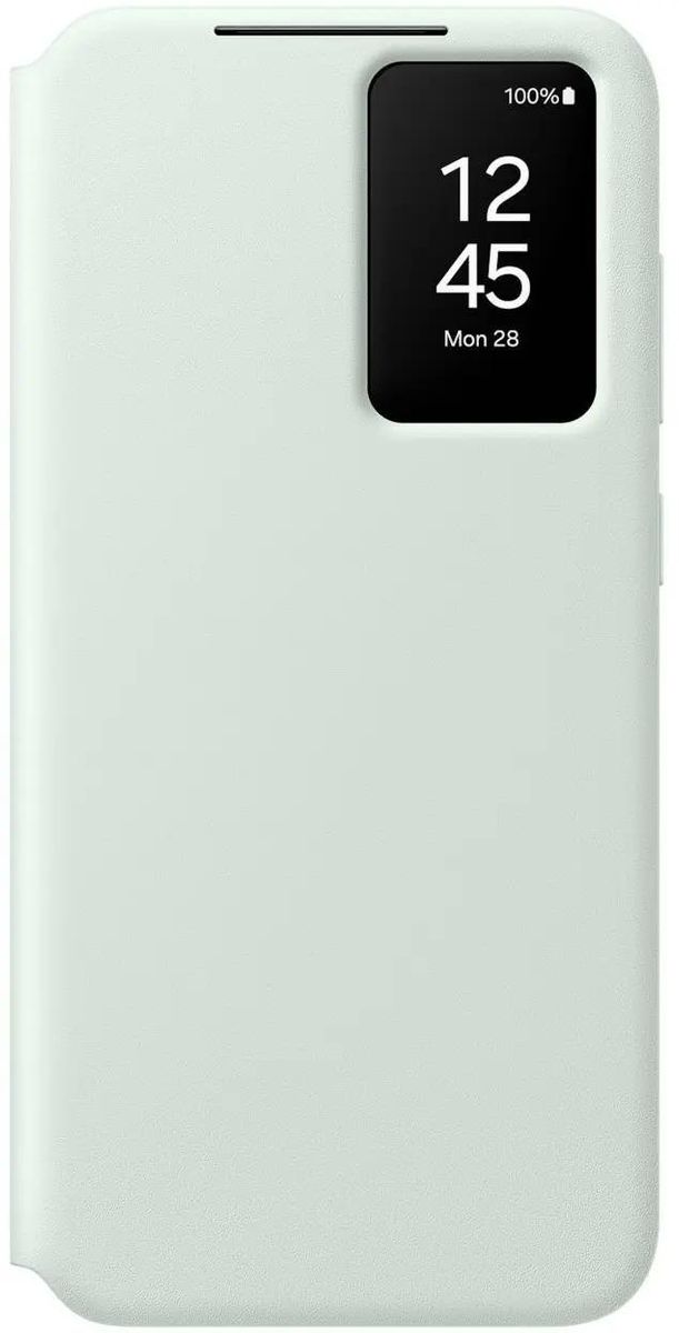 Чехол-накладка Samsung Smart View Wallet Case для смартфона Samsung Galaxy S24 FE, силикон, мятный