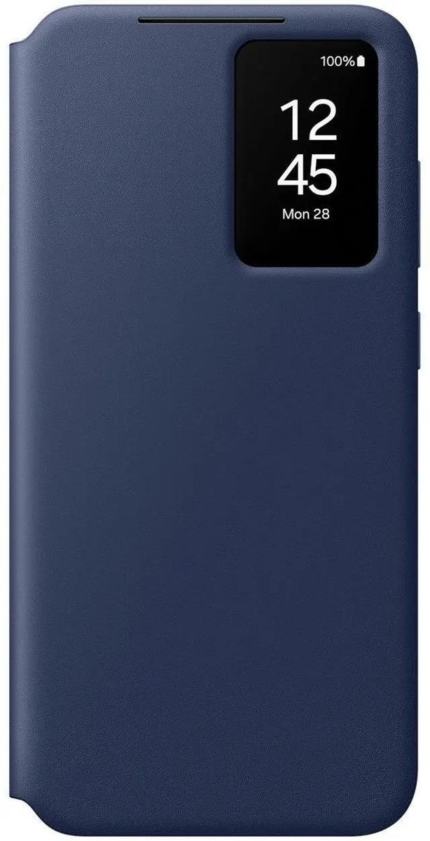 Чехол-накладка Samsung Smart View Wallet Case для смартфона Samsung Galaxy S24 FE, силикон, синий