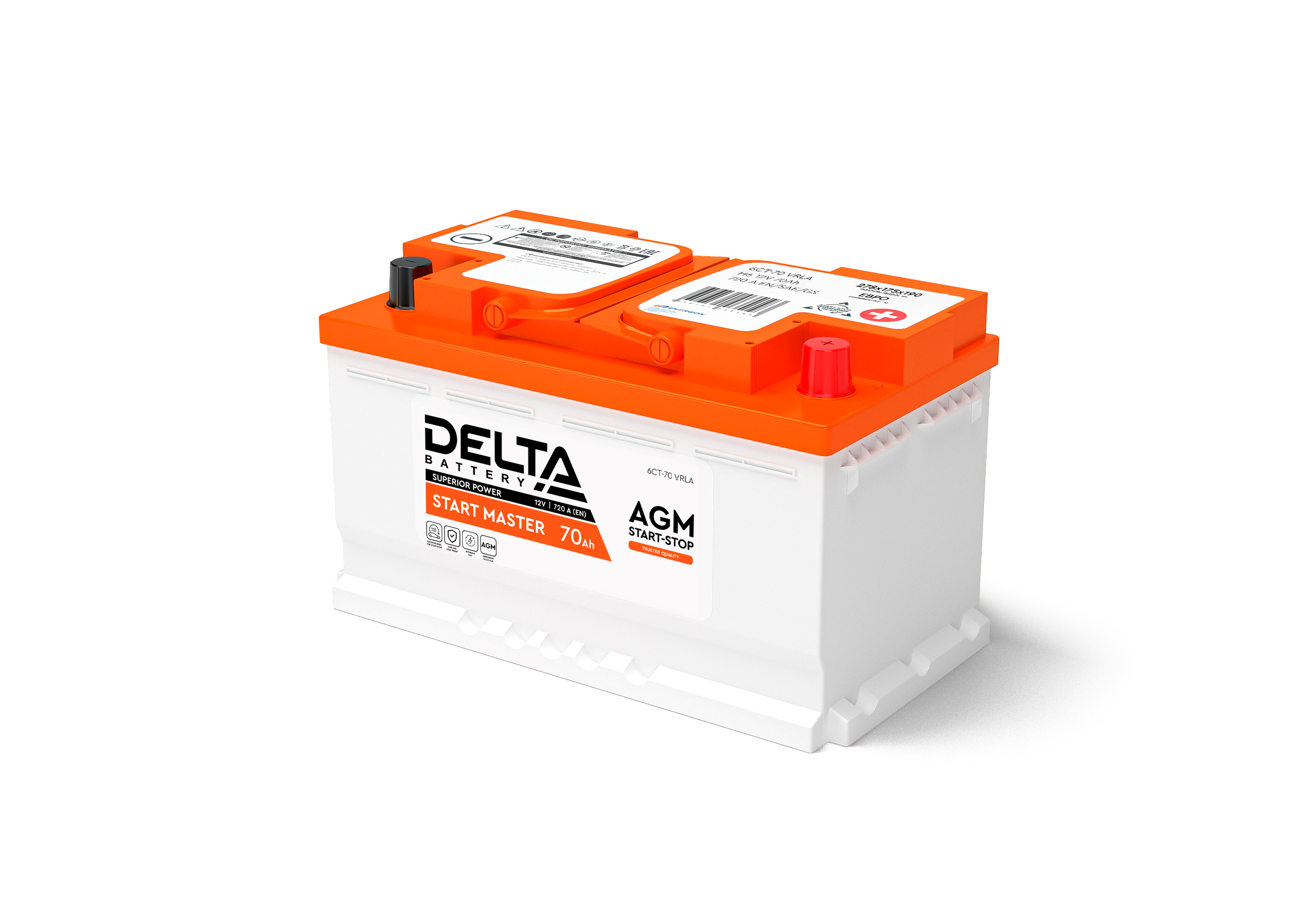 Автомобильный аккумулятор Delta 1270