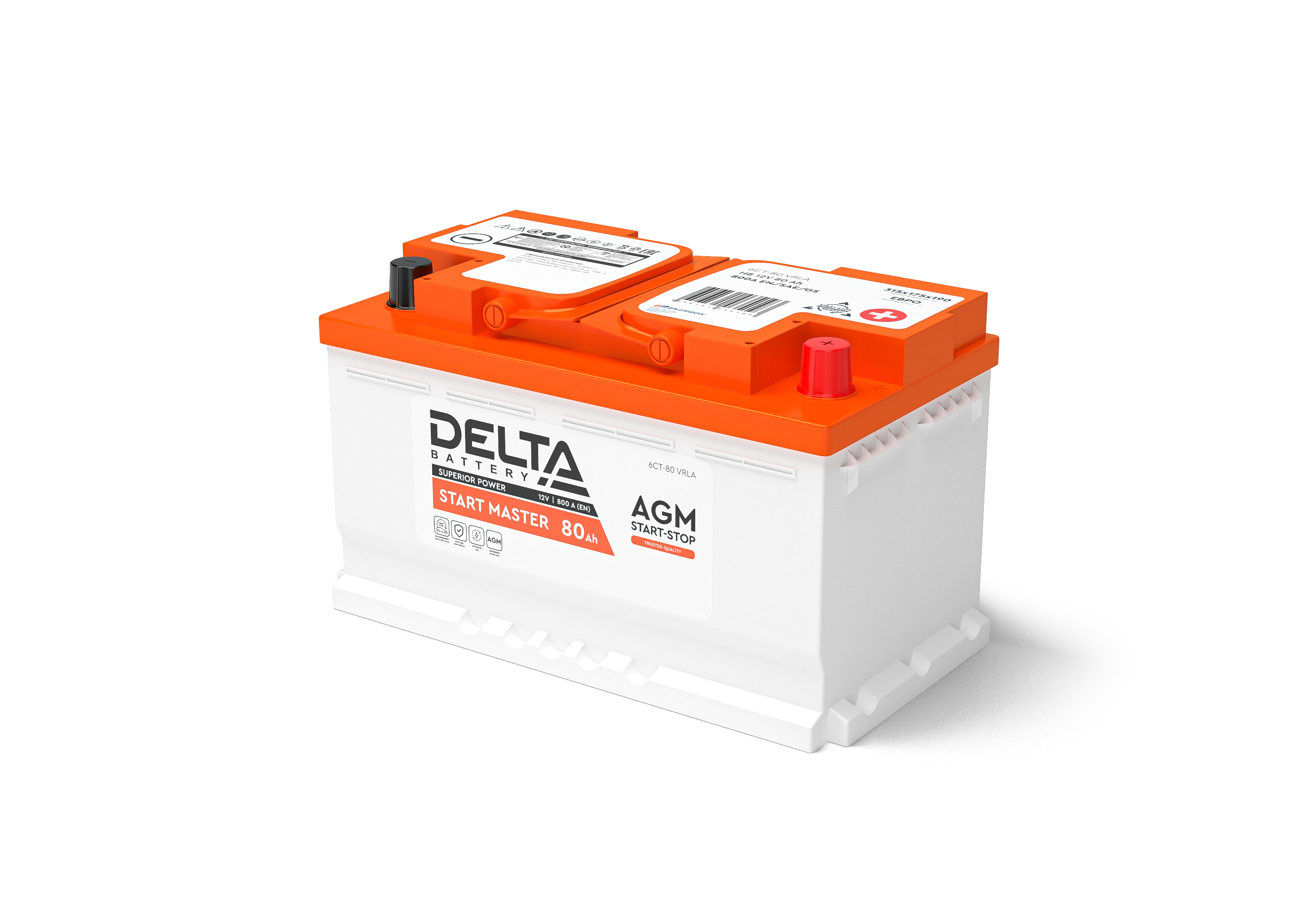Автомобильный аккумулятор Delta 1280
