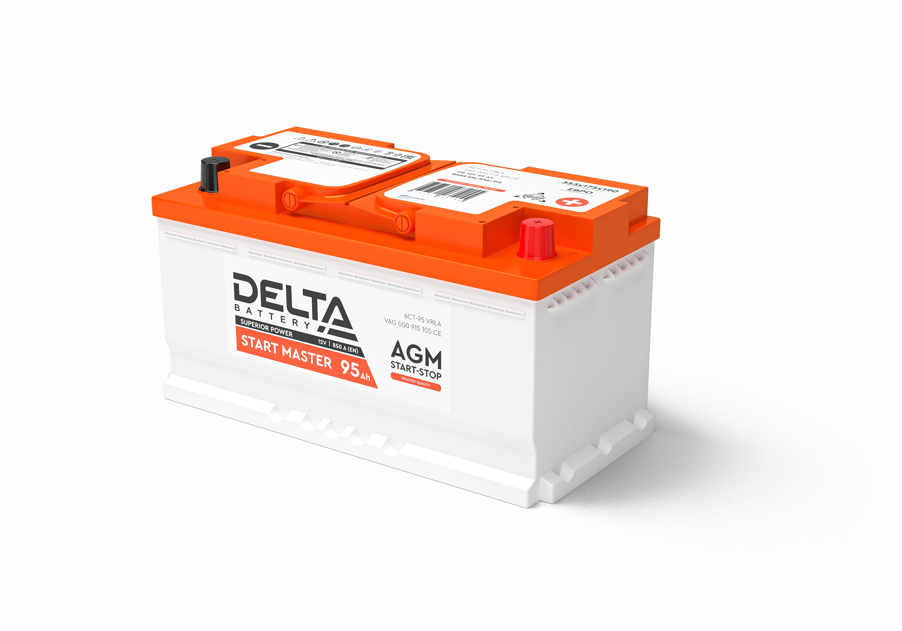 Автомобильный аккумулятор Delta 1295