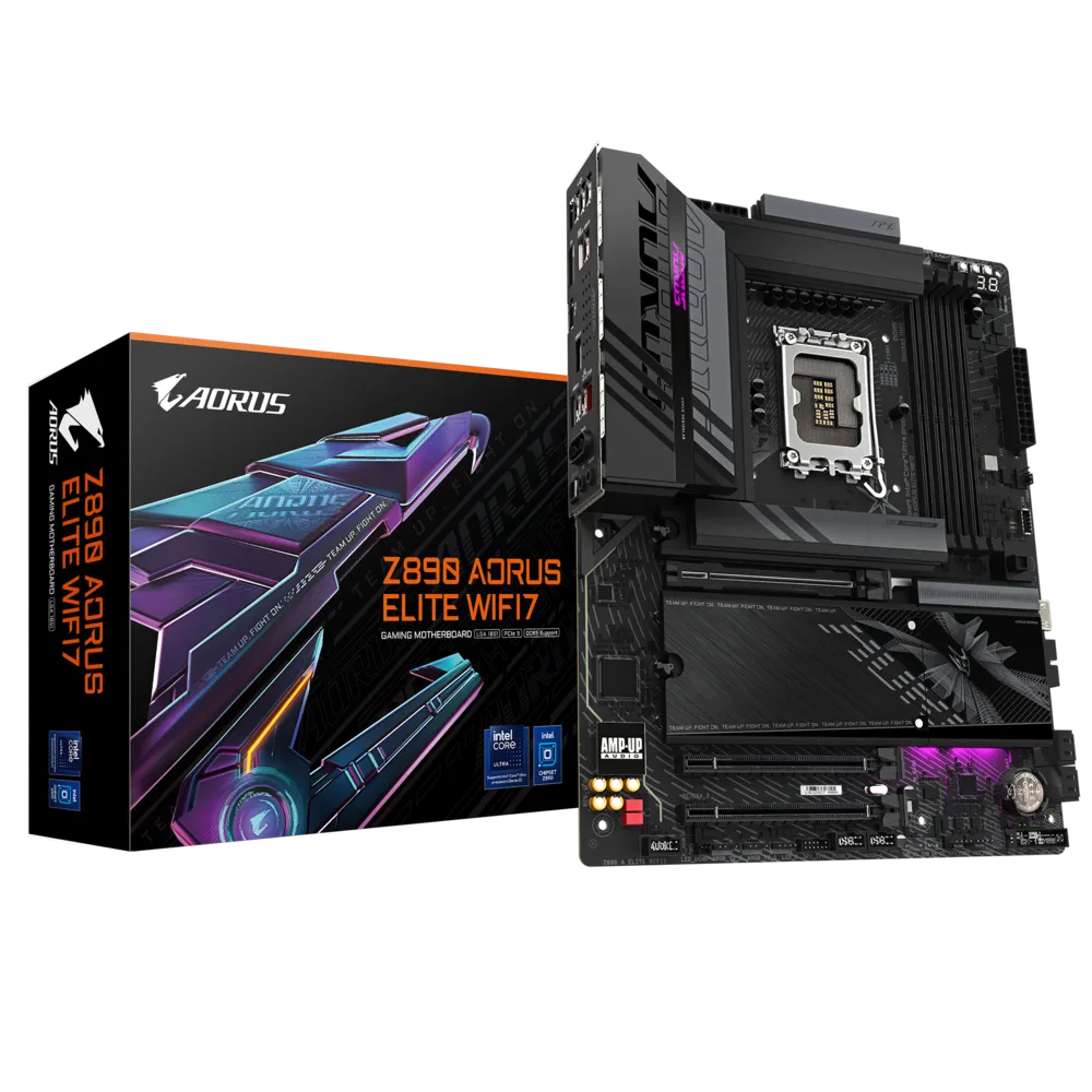 Материнская плата GIGABYTE Z890 AORUS ELITE WIFI7, LGA1851, Intel Z890, ATX