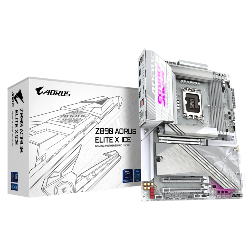 Материнская плата GIGABYTE Z890 AORUS ELITE X ICE, LGA1851, Intel Z890, ATX