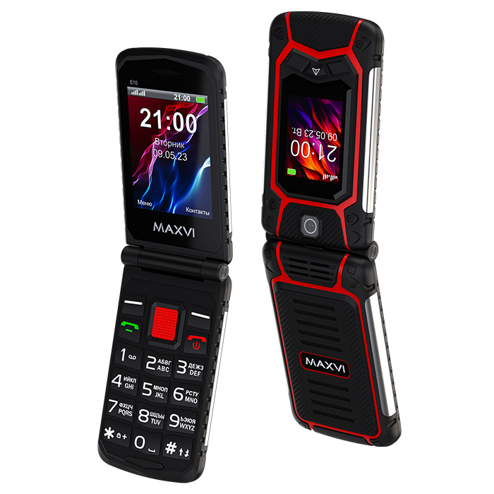 Мобильный телефон MAXVI E10 красный