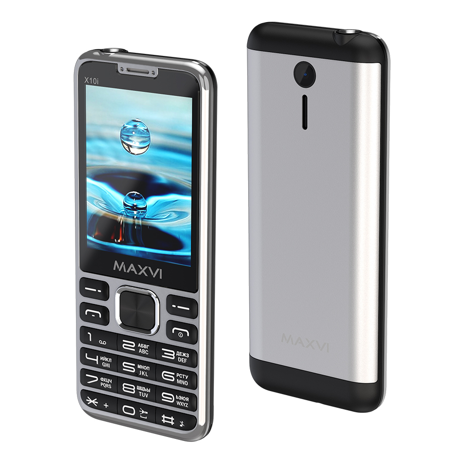 

Мобильный телефон MAXVI X10i, 2.8" 320x240 QVGA, MediaTek MT6261, 32Mb RAM, 32Mb, BT, 1xCam, 2-Sim, 1600 мА·ч, USB Type-C, серебристый (X10i metallic silver), X10i