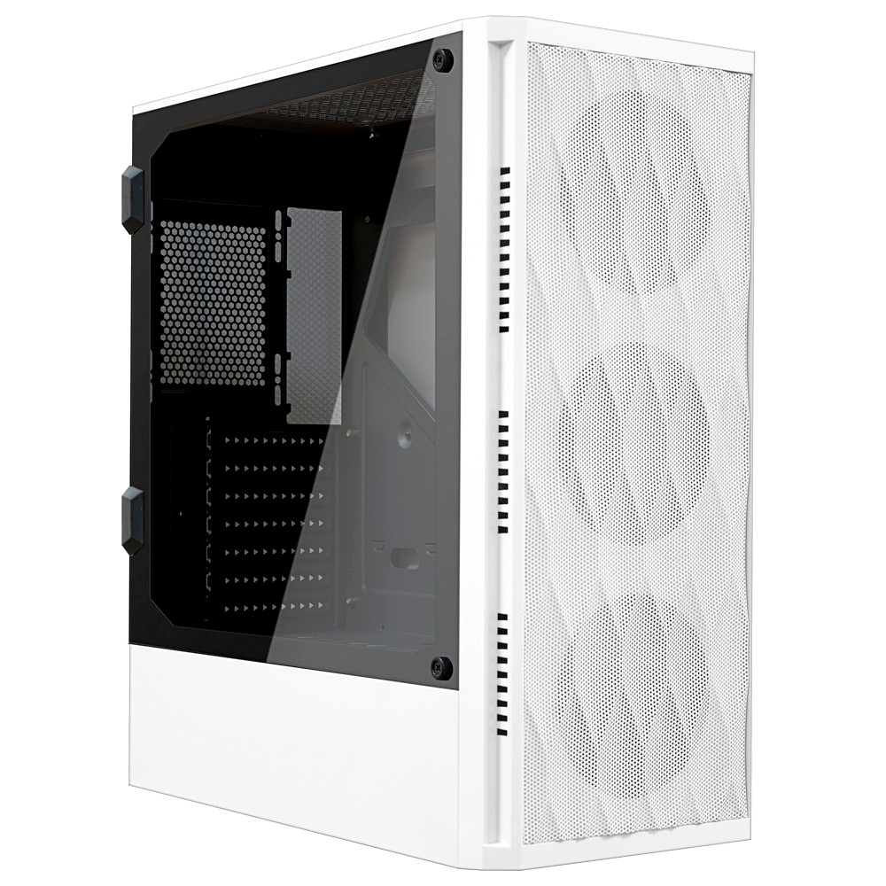 

Корпус Ginzzu GL 220, ATX, Midi-Tower, USB 3.0, белый, без БП, GL 220