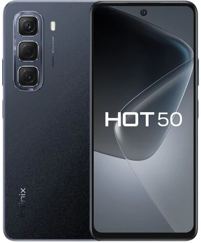 

Смартфон Infinix HOT 50, 6.78" 2460x1080 IPS, MediaTek Helio G100, 8Gb RAM, 256Gb, 3G/4G, NFC, Wi-Fi, BT, 2xCam, 2-Sim, 5000 мА⋅ч, USB Type-C, Android 14, черный (X6882 256+8), HOT 50