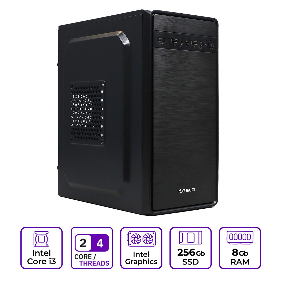 

Системный блок Mastero Middle OT08, Intel Core i3 4160 3.6 ГГц, 8Gb RAM, 256Gb SSD HD Graphics, DOS, черный (OT08-I4160-8S256), OT08