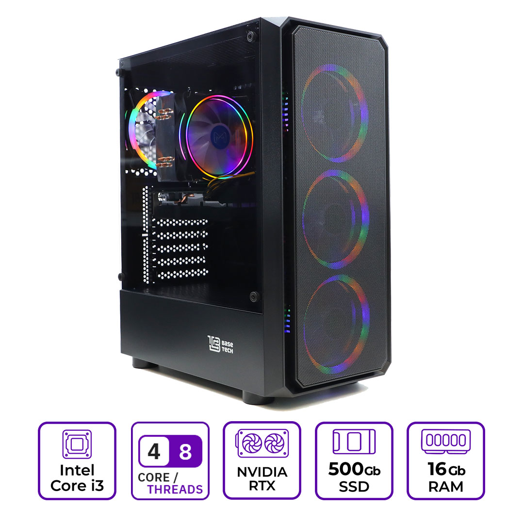 Системный блок Mastero Gaming SL02 (SL02-I12100-16S500-3050)