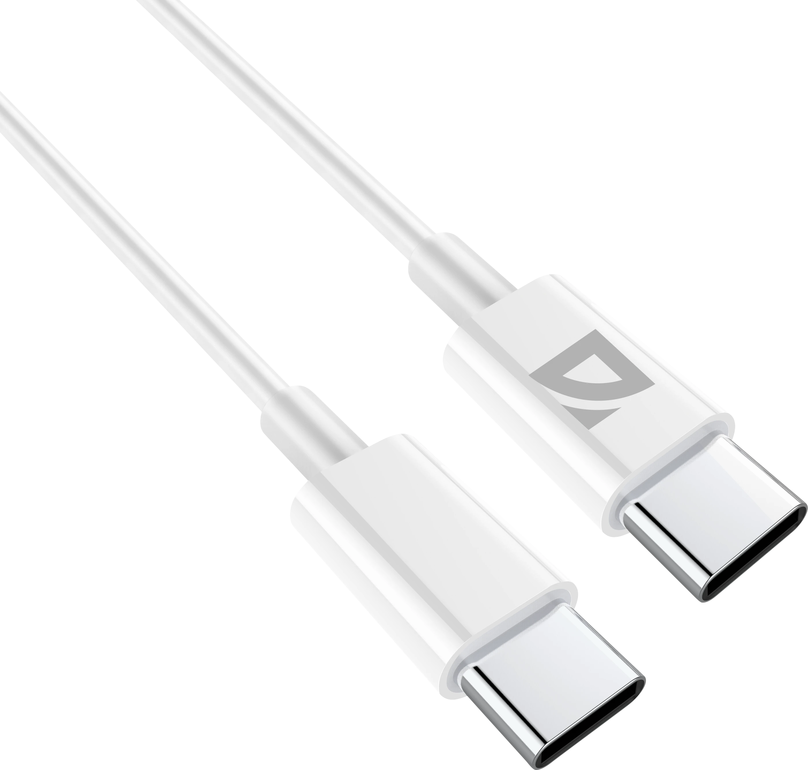 

Кабель USB Type-C-USB Type-C, быстрая зарядка, 30 Вт, 1 м, белый, Defender F182 (87507), F182