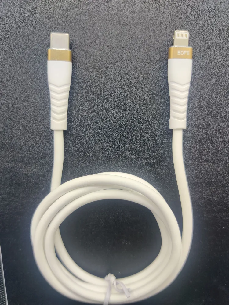 

Кабель USB Type-C-Lightning 8-pin, быстрая зарядка, 3А, 1 м, белый, EOFE CL51 (CL51 WHITE), CL51