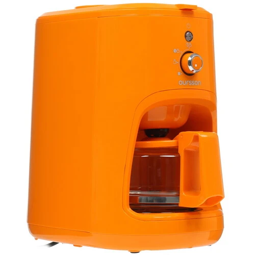 

Кофеварка капельная Oursson CM0400G/OR, 900 Вт, кофе молотый / зерновой, 600 мл/600 мл, оранжевый (CM0400G/OR), CM0400G/OR