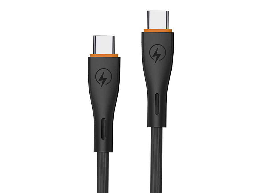 

Кабель USB Type-C-USB Type-C, быстрая зарядка, 3А, 2 м, черный, EOFE CC22 (CC22 BLACK), CC22