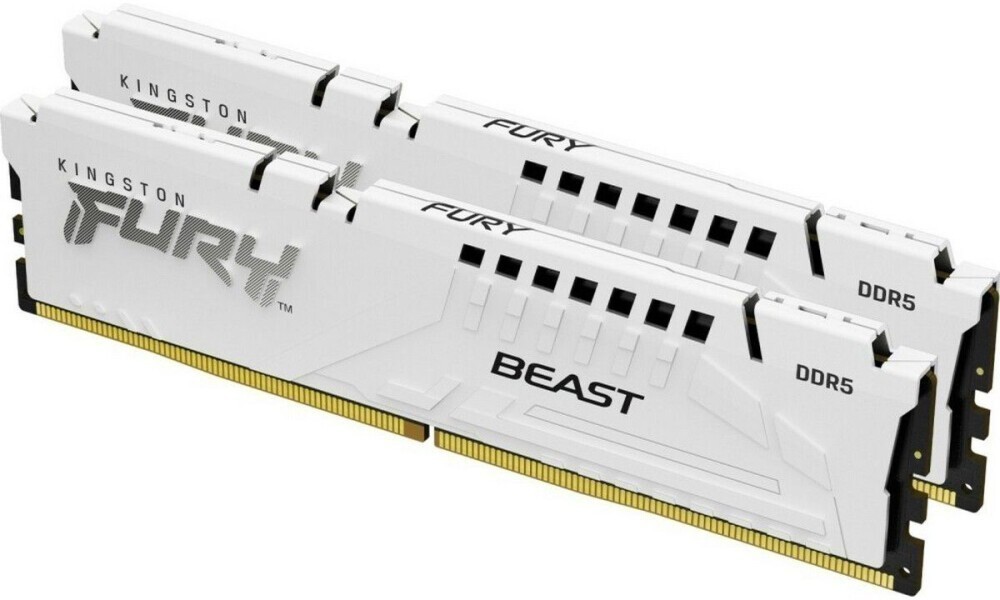 

Комплект памяти DDR5 DIMM 64Gb (2x32Gb), 6000MHz, CL30, 1.4V, Kingston FURY Beast White (KF560C30BWEK2-64) Retail, KF560C30BWEK2-64