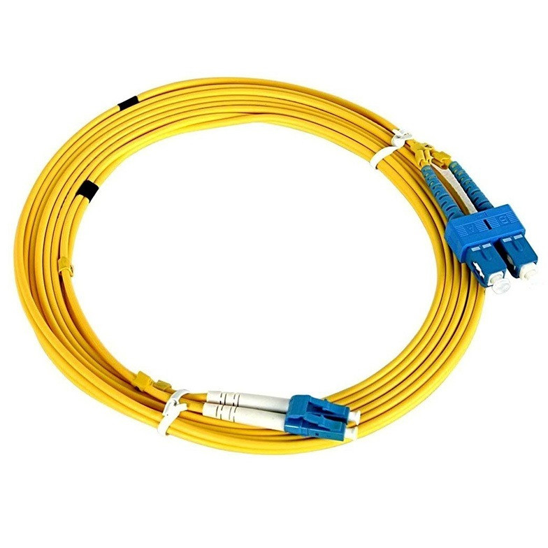 

Патч-корд оптический Rexant 50-2411, LC/UPC-SC/UPC, одномодовый, 9/125, OS2, двойной, 3 м, LSZH, желтый (50-2411), 50-2411