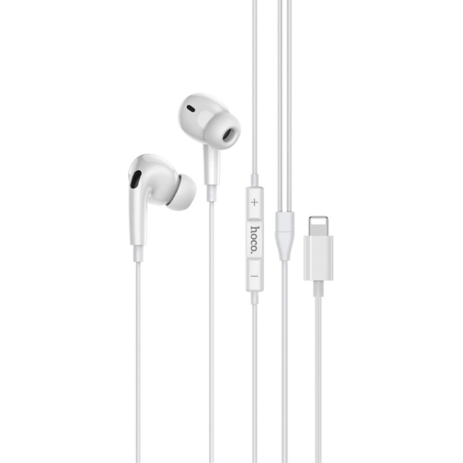 

Проводная гарнитура Hoco M111 pro, Lightning, белый, M111 pro