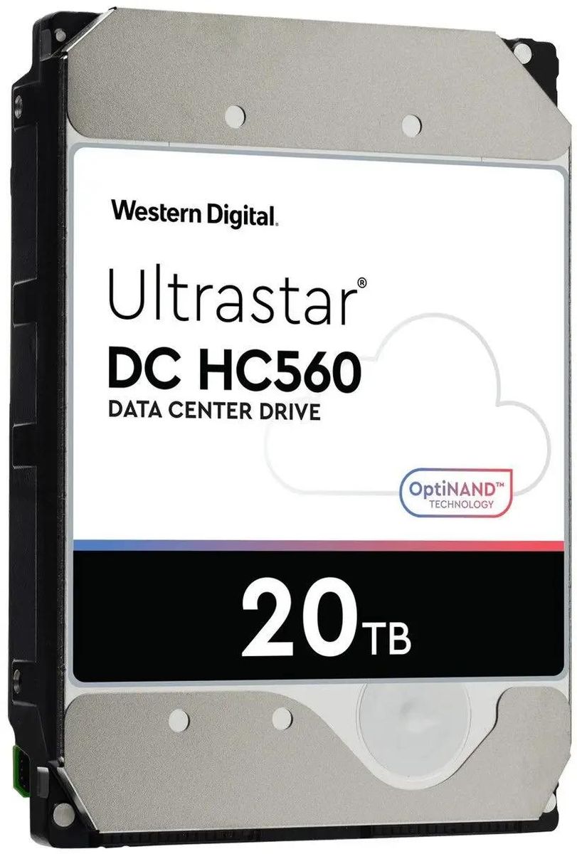 

Жесткий диск (HDD) Western Digital 20Tb Ultrastar DC HC560, 3.5", 7.2K, 512Mb, 512e, SATA3 (0F38765/WUH722020BLE604)