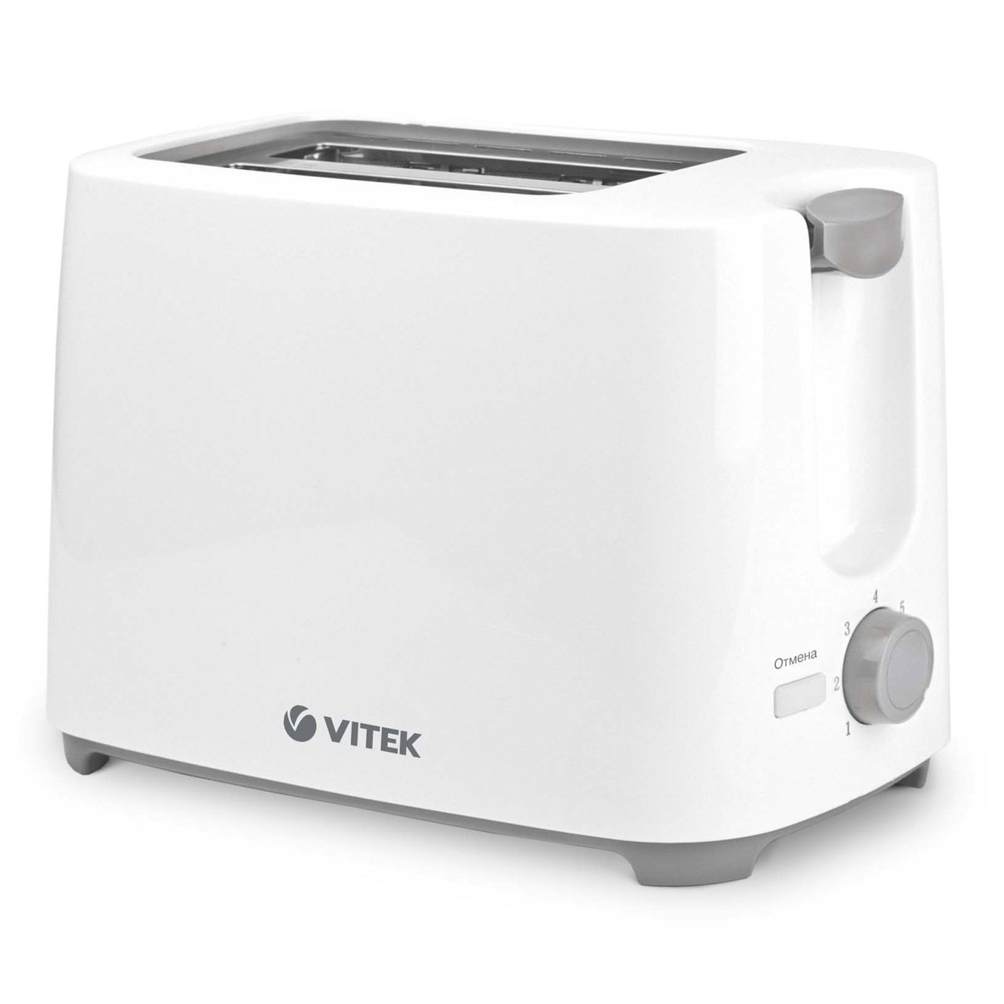

Тостер VITEK VT-1587 700 Вт, белый (VT-1587), VT-1587